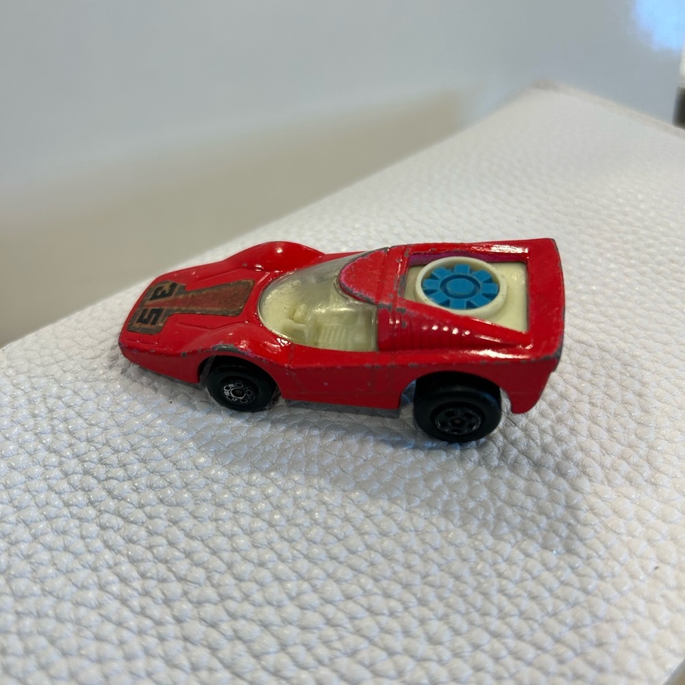 Vintage matchbox Hotwheels car No 35 Fandango  race car hot wheeL RED